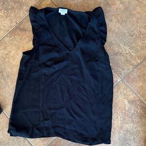 J. Crew Women's Elegant Black Sleeveless Blouse